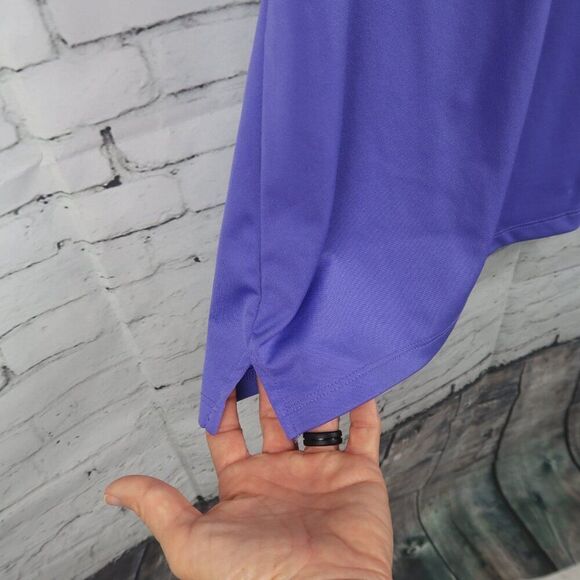 JUST MY SIZE JUST FOR ME PURPLE SHORT SLEEVE V NECK CASUAL TOP SIZE 22W/24W - Picture 5 of 6